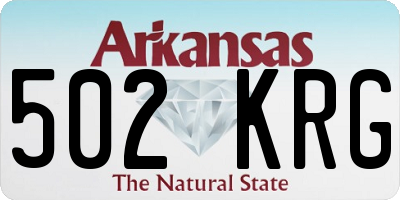 AR license plate 502KRG