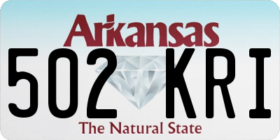 AR license plate 502KRI