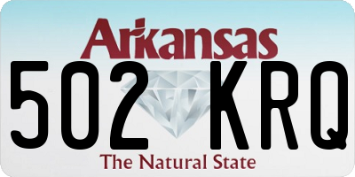 AR license plate 502KRQ