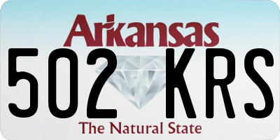AR license plate 502KRS