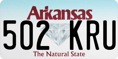 AR license plate 502KRU