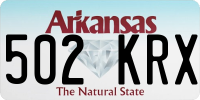 AR license plate 502KRX