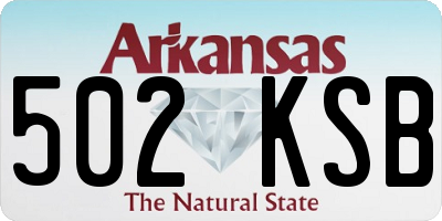 AR license plate 502KSB