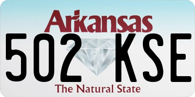 AR license plate 502KSE