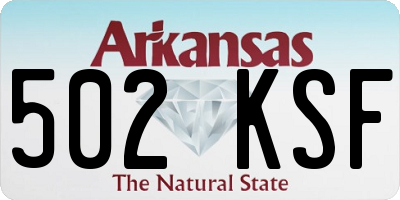 AR license plate 502KSF