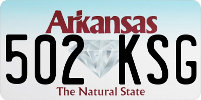 AR license plate 502KSG