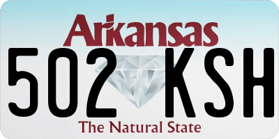 AR license plate 502KSH