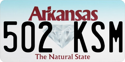 AR license plate 502KSM