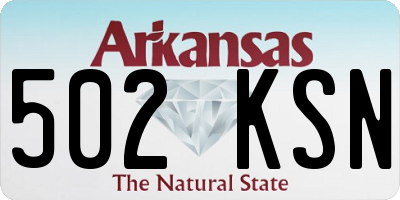 AR license plate 502KSN