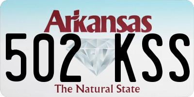 AR license plate 502KSS