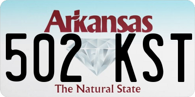 AR license plate 502KST