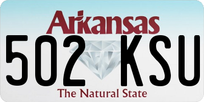 AR license plate 502KSU