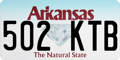 AR license plate 502KTB