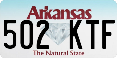 AR license plate 502KTF