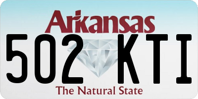 AR license plate 502KTI