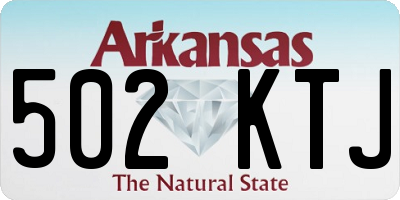 AR license plate 502KTJ