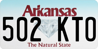 AR license plate 502KTO