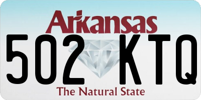 AR license plate 502KTQ