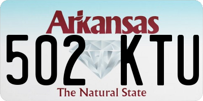 AR license plate 502KTU