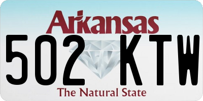 AR license plate 502KTW
