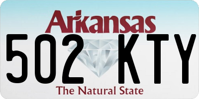 AR license plate 502KTY