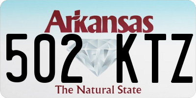 AR license plate 502KTZ