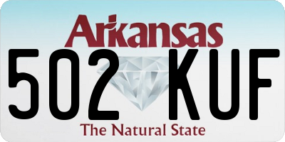 AR license plate 502KUF