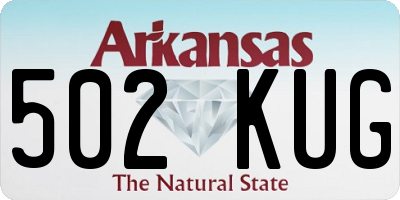 AR license plate 502KUG