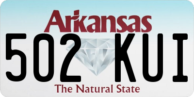 AR license plate 502KUI