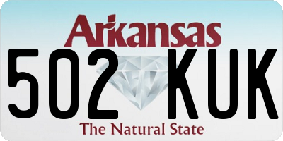 AR license plate 502KUK