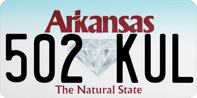 AR license plate 502KUL