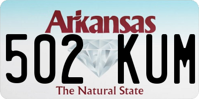 AR license plate 502KUM
