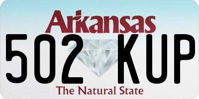AR license plate 502KUP