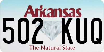 AR license plate 502KUQ