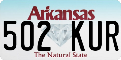 AR license plate 502KUR