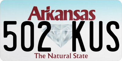 AR license plate 502KUS