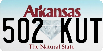 AR license plate 502KUT