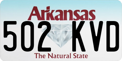 AR license plate 502KVD