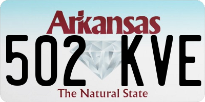 AR license plate 502KVE