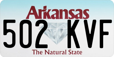AR license plate 502KVF