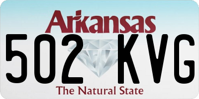 AR license plate 502KVG
