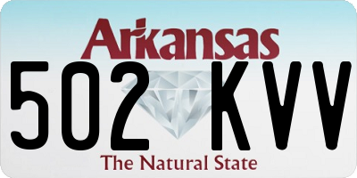 AR license plate 502KVV
