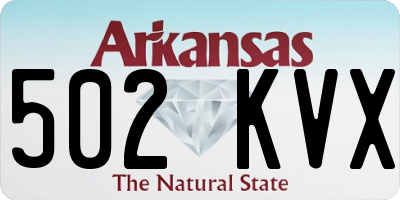 AR license plate 502KVX