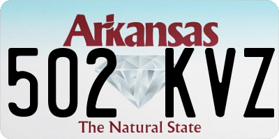AR license plate 502KVZ