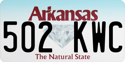 AR license plate 502KWC