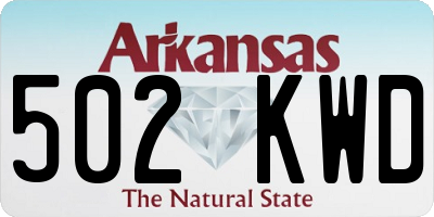 AR license plate 502KWD