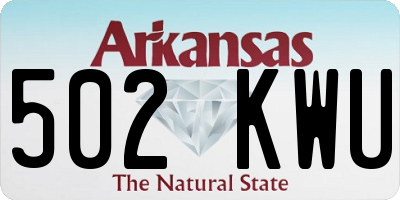 AR license plate 502KWU