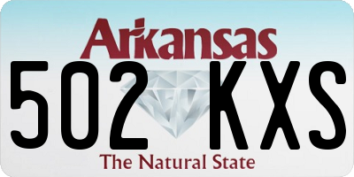 AR license plate 502KXS