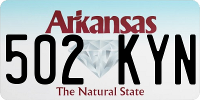 AR license plate 502KYN