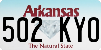 AR license plate 502KYO